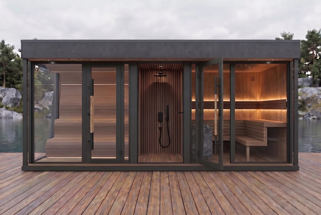 Custom Double Outdoor Sauna